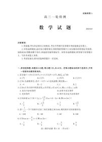 山东省泰安市2025届高三下学期一轮检测数学试题（含答案）