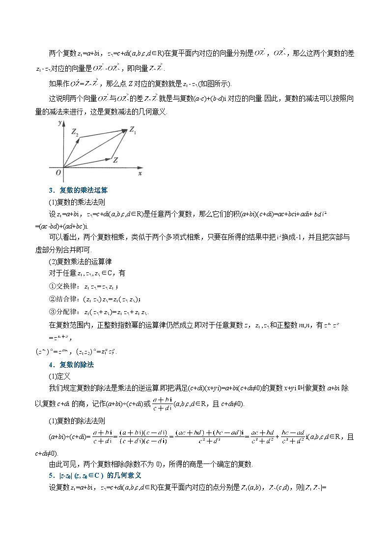 高考数学第二轮复习专题练习 专题7.3 复数的四则运算(重难点题型精讲)(学生版)第2页