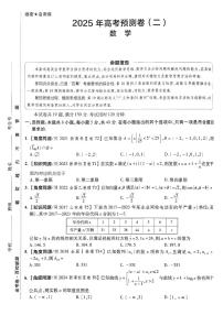 2025金考卷高考预测卷数学试卷二（新高考）+答案