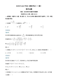 安徽省安庆市2025届高三下学期3月第二次模拟试题 数学 含解析