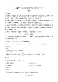广东省汕头市2025届高三下学期一模数学试题 含解析