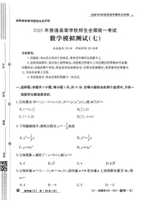 2025年全国百所名校高考模拟押题卷 数学七（含答案解析）