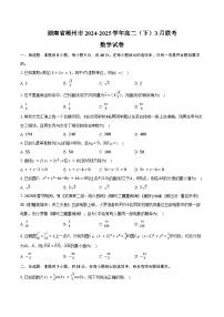 2024-2025学年湖南省郴州市高二（下）联考数学试卷（3月份）（含答案）