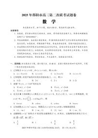 2025届湖南省邵阳市高三下学期第二次联考数学试卷（含答案）