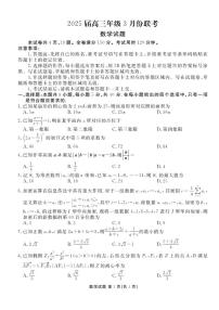 广东省衡水金卷2025届高三3月大联考数学试卷（含答案）