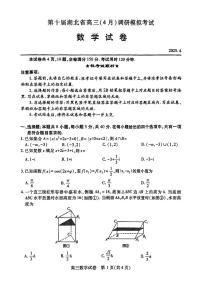 2025第十届湖北省高三(4月)调研模拟考试数学试卷【含答案】