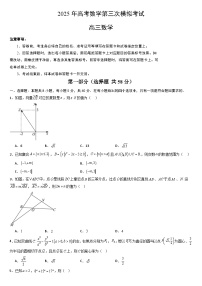 2025年高考第三次模拟考试：数学03（新高考Ⅱ卷）（考试版）