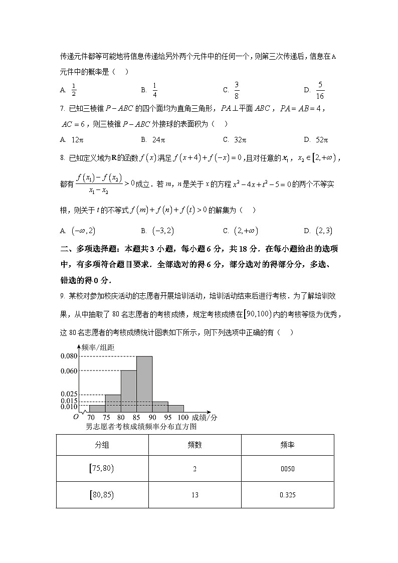 安徽省黄山市2025届高中毕业班第一次质量检测 数学试题第2页