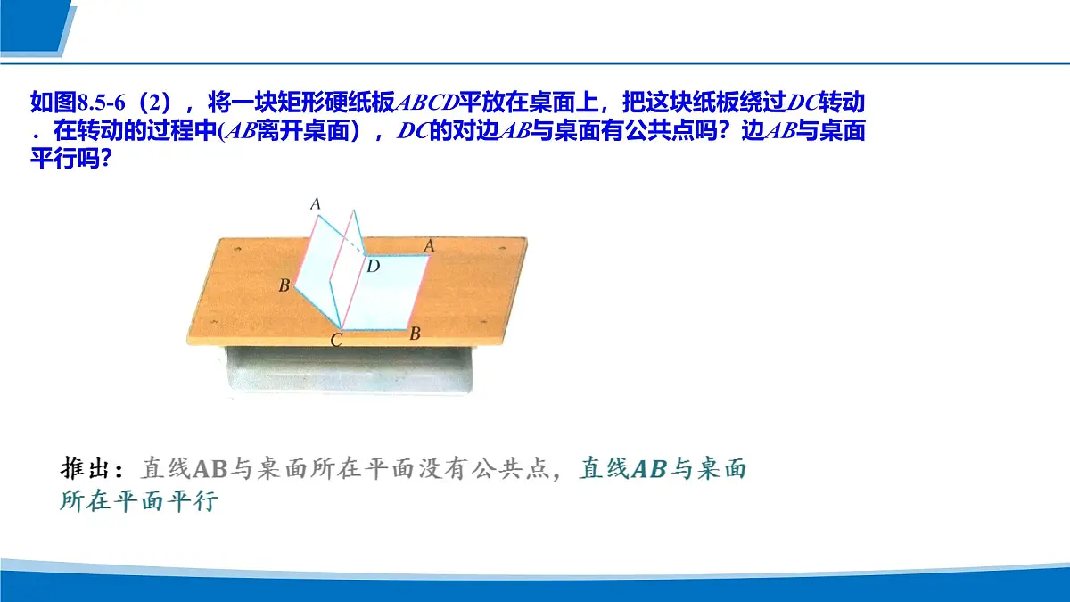 人教A版高一下册必修第二册高中数学8.5.2直线与平面平行【课件】第5页