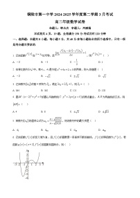 安徽省铜陵市第一中学2024-2025学年高二下学期3月月考数学试卷（原卷版+解析版）