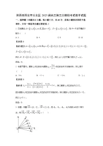 陕西省西安市长安区2025届高三第三次模拟考试数学试题(解析版)