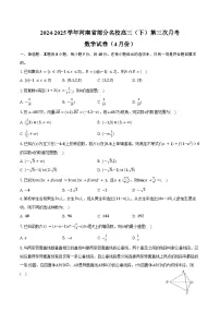 2024-2025学年河南省部分名校高三(下)第三次月考数学试卷(4月份)(含答案)