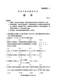 2025届山东省潍坊市高三二模考试 数学试题及答案