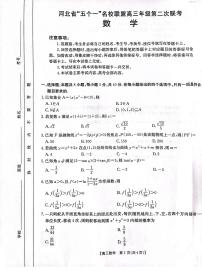 2025届河北省“五个一”名校联盟高三下学期4月联考数学试题（含答案）