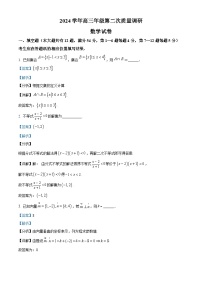 上海市嘉定区2025届高三下学期二模试题 数学 含解析