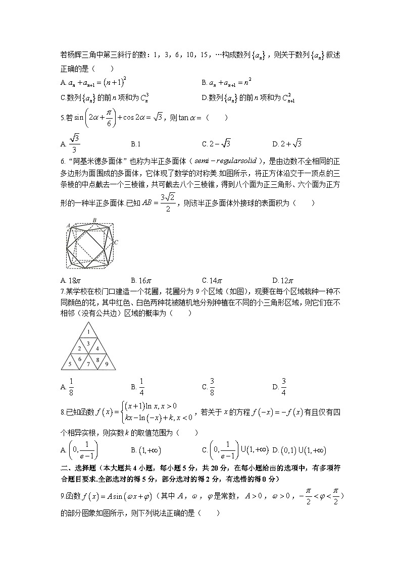三省三校(黑龙江省哈师大附中、东北师大附中、辽宁省实验中学)2022-2023学年高三下学期第一次联合模拟+数学 试题含答案第2页