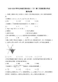 2024-2025学年山东省日照市高三下学期第二次校际联合考试数学试卷（含答案）
