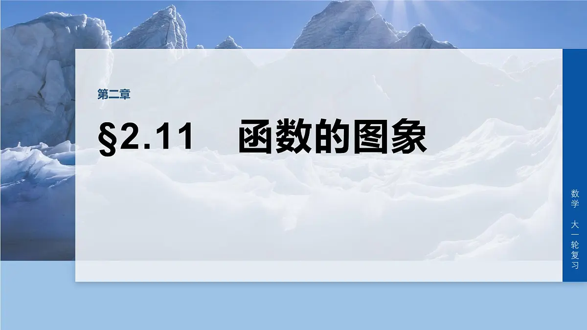 第二章 §2.11 函数的图象第1页