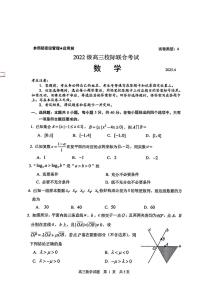 山东省日照市2024-2025学年高三下学期第二次校际联合考试数学试卷 附答案