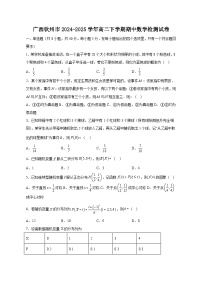 广西钦州市2024-2025学年高二下学期期中数学检测试卷（含答案）