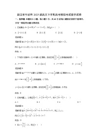 浙江省宁波市2025届高三下学期高考模拟考试数学试卷（解析版）
