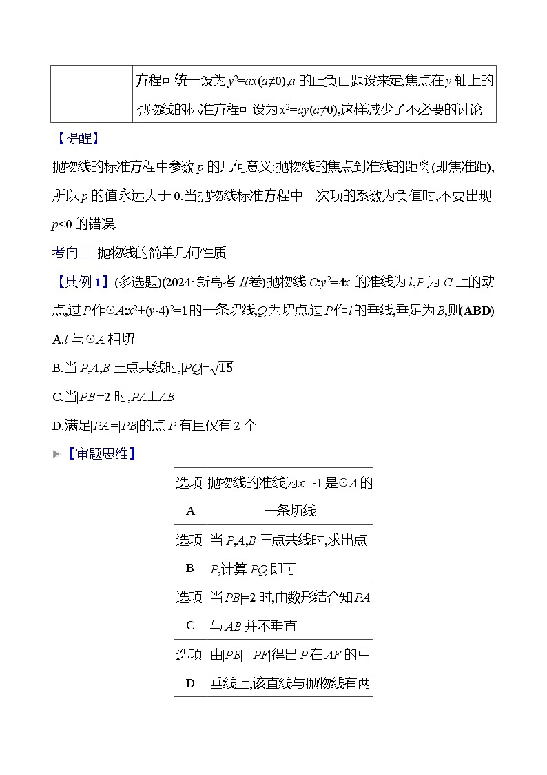 2025版高考热点题型与考点专练数学热点18抛物线试题(Word版附答案)第3页