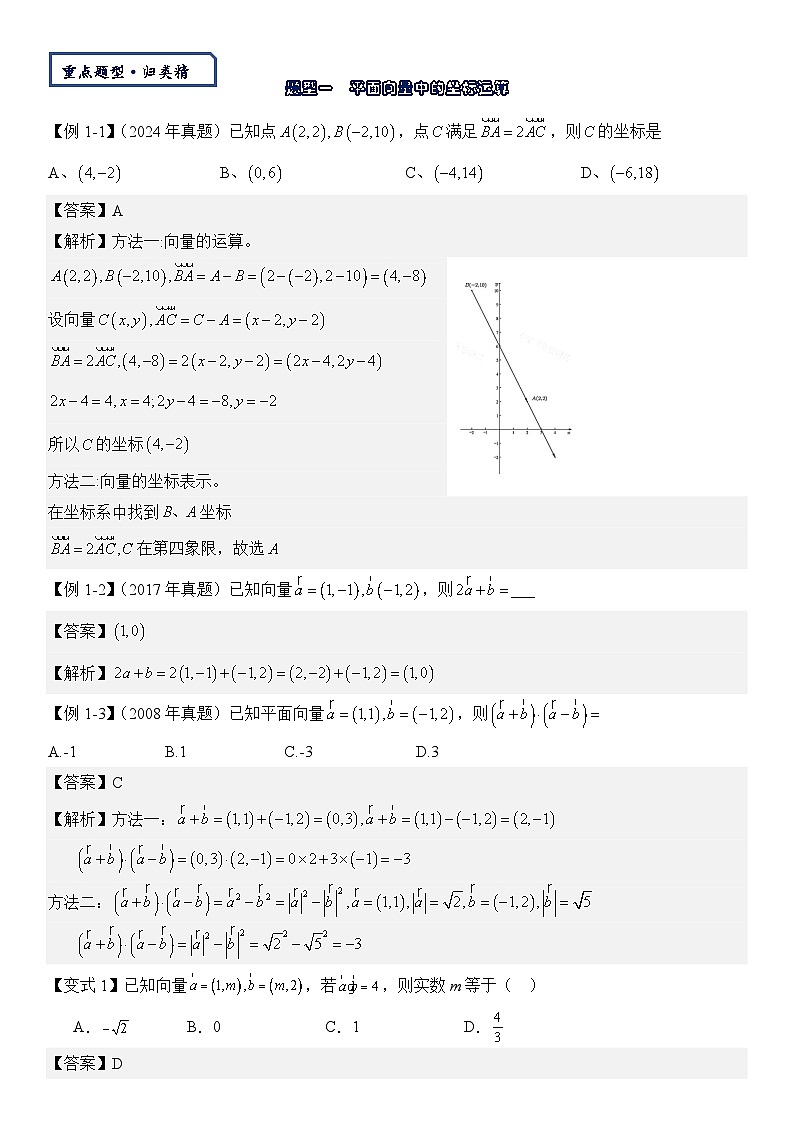 【平面向量板块】-平面向量-2025届数学零基础讲义(教师版)第3页