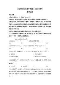 河南省H20联盟2025届高三下学期4月联考 数学试卷【含答案】