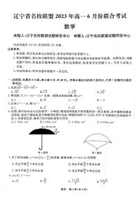 辽宁省名校联盟2022-2023学年高一下学期6月联合考试 数学试卷（含答案）