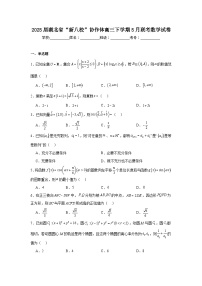 2025届湖北省“新八校”协作体高三下学期5月联考数学试卷（附答案解析）