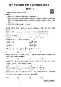 辽宁省名校联盟2025年高考模拟卷押题卷数学(一)含答案解析