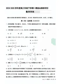 河北省衡水中学2024-2025学年高三下学期一模考试数学试题【含答案】