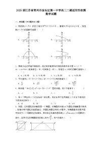 江苏省常州市金坛区第一中学2025届高三二模适应性检测 数学试题（含解析）