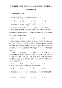 江西省南昌市外国语学校2024-2025学年高二下学期期中考试 数学试卷（含解析）