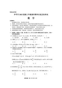 贵州省毕节市2025届高三下学期第四次适应性考试 数学 PDF版含答案