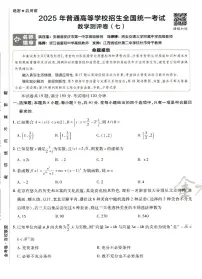 2025年高三数学高考模拟题《金考卷·百校联盟·高考测评卷七(新高考版)》及其答案