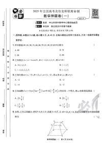 2025年高三数学高考必刷卷押题卷数学试卷一（新高考）及其答案