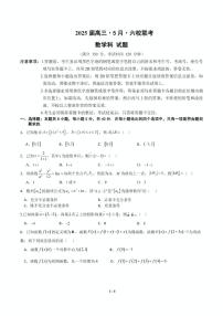 广东省六校联考2025届高三下学期5月联考试题 数学 PDF版含答案
