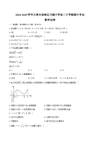 2024-2025学年天津市西青区当城中学高二下学期期中考试数学试卷（含答案）