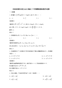 河南省豫西名校2025届高三下学期模拟测试数学试卷（解析版）