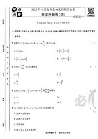 2025高考必刷卷押题卷数学试卷四(新高考)(含答案)