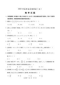 江苏省南通市如皋市2025届高三下学期高考适应性考试（三）数学试题（高考模拟）