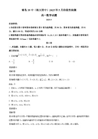 山东省青岛市第三十九中2024-2025学年高一下学期5月阶段性检测 数学试题(含解析)