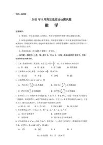 山东师范大学附属中学2025届高三下学期5月适应性检测数学试题(含答案）