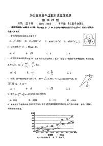 华中师大一附中2025届高三下学期五月适应性检测数学试题（含答案）