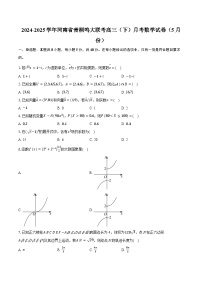 河南省青桐鸣大联考2024-2025学年高三下学期5月月考 数学试卷（含解析）
