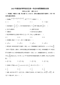 河北省秦皇岛市山海关区第一中学2025届高三下学期冲刺预测模拟数学试卷【含答案】