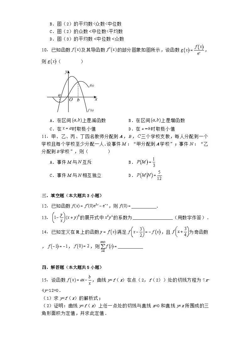 福建省晋江市磁灶中学等校2023−2024学年高二下学期期末联考 数学试题(含解析)第2页