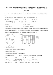 2024-2025学年广东省东莞市东莞中学松山湖学校高二下学期第二次段考数学试卷（含答案）