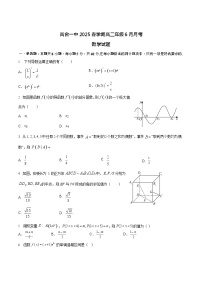 甘肃省张掖市某校2024-2025学年高二下学期6月月考数学试卷